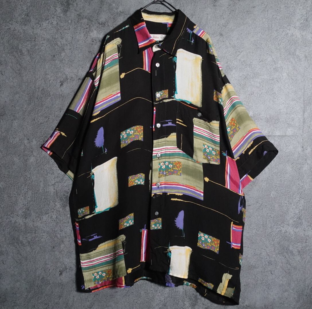 Black artistic pattern shirt