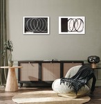 絵画/アートパネル/インテリア/モダン/北欧/おしゃれ/モノトーン　アートパネル 2枚セット (お取り寄せ商品)