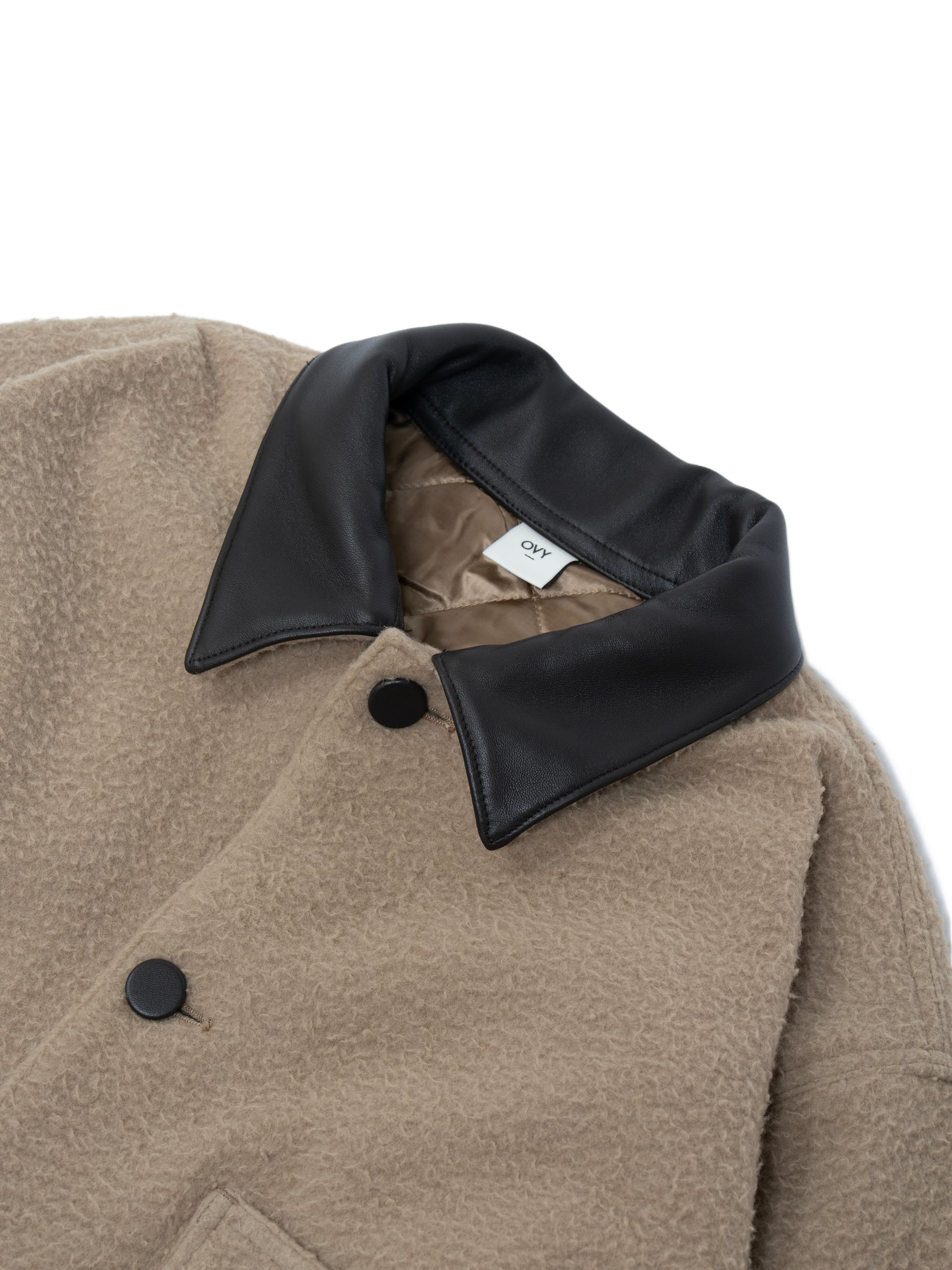 ジャケット・アウター ovy Casentino Over Half Coat (beige) M Casentino Over Half Coat (beige) | OVY