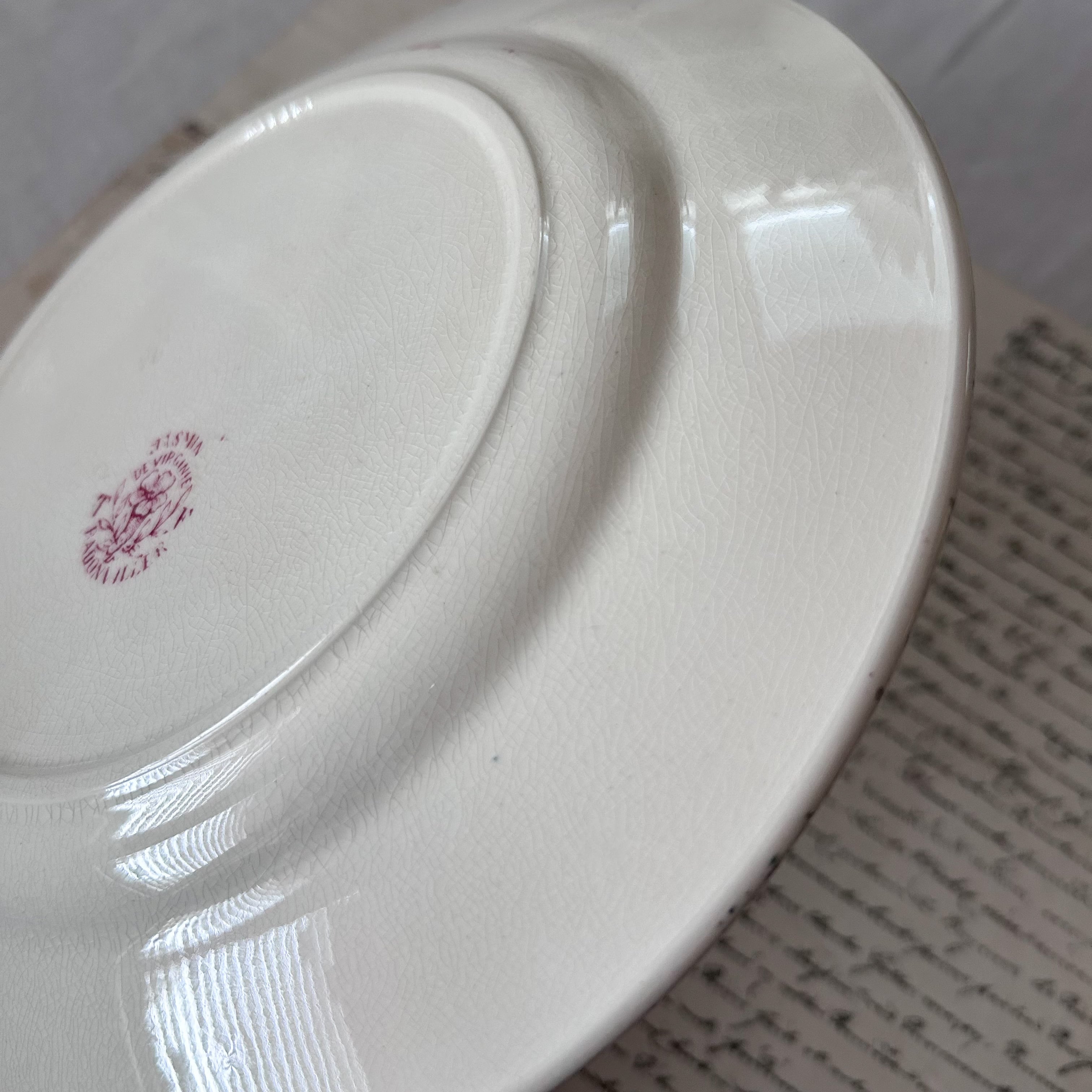 フランスアンティーク】 Badonviller（バドンヴィレ） JASMIN プレート