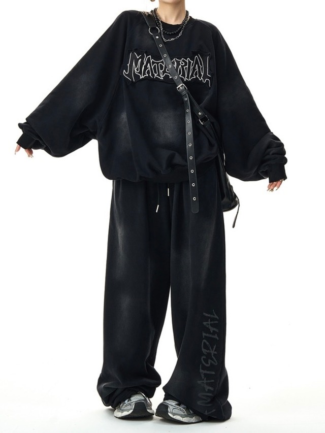 ドルマンダメージロゴスウェット.1835