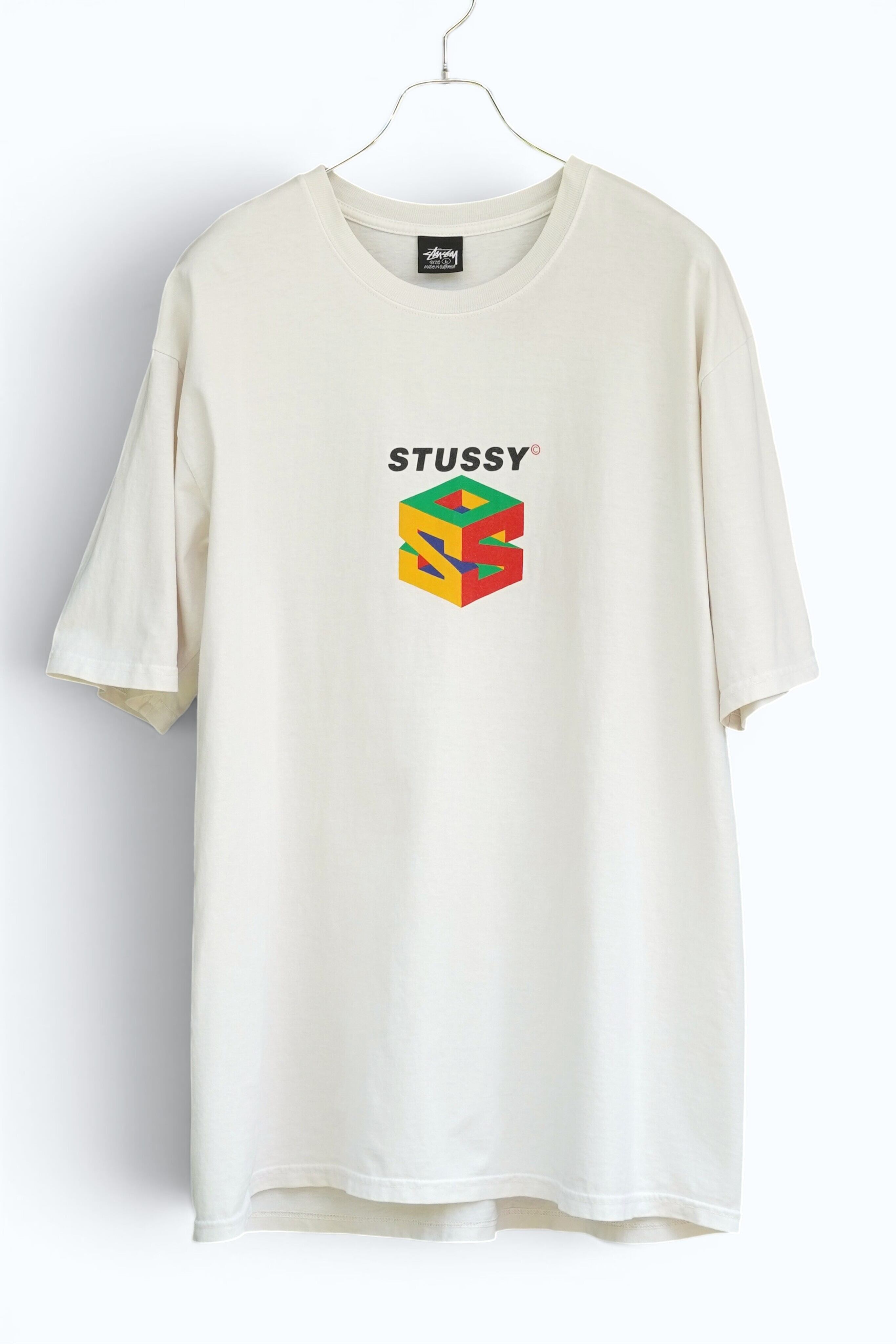 STUSSY S64 PIGMENT DYED TEE Nintendo 64 サンプリング Tシャツ Natural L