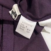 M2 sensounico センソユニコ 変形 アシンメトリー チュニック丈 レーヨン混 半袖 シャツ カットソー  9/パープル系 レディース