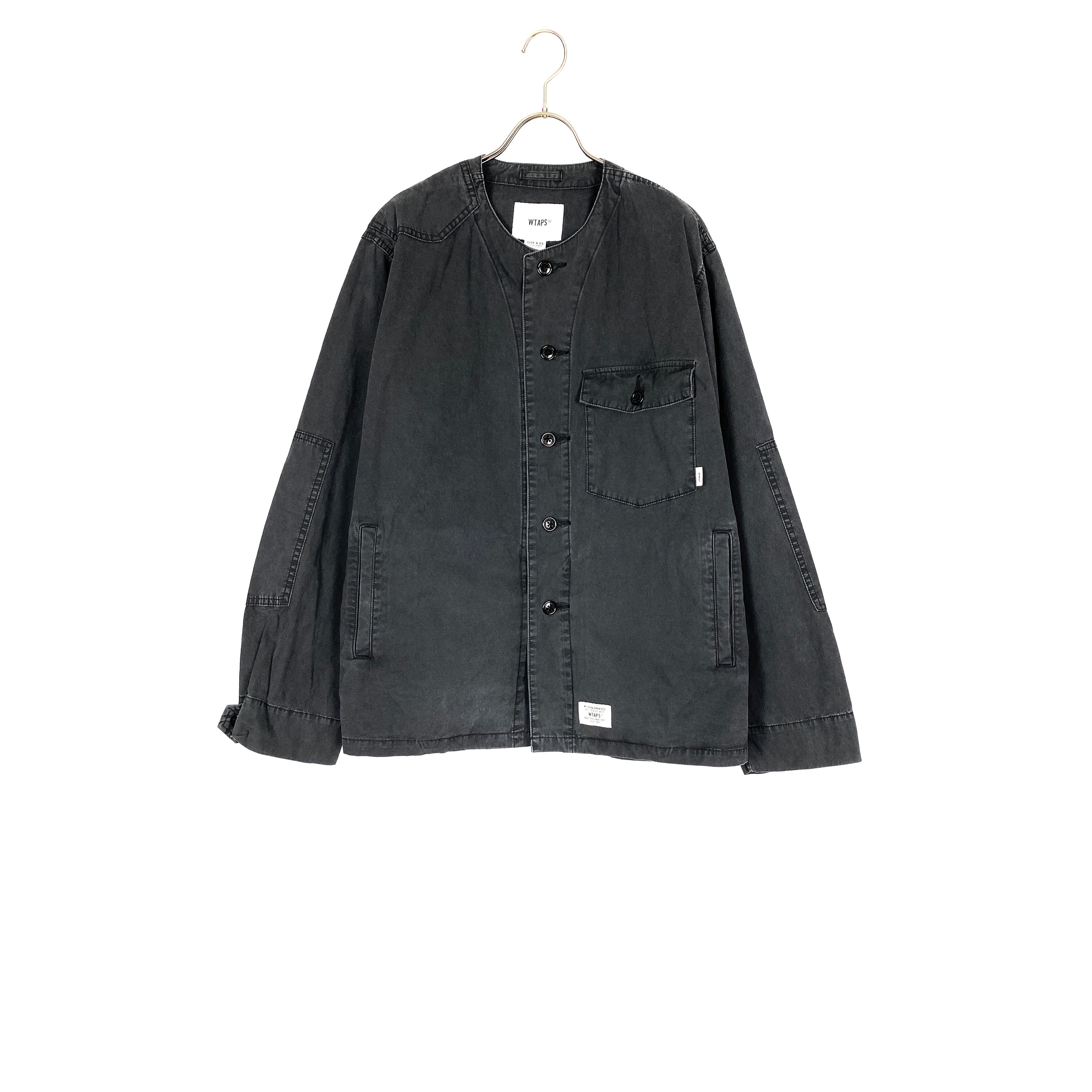 ダブルタップス(WTAPS) SCOUT LS/SHIRT COTTON GABADINE 18SS (black ...