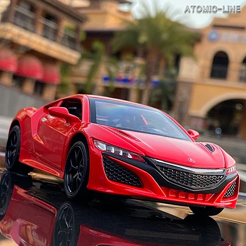 ⭐︎K⭐︎　ホンダ・アキュラ ミニカーセット ホンダ NSX アキュラ 1/32 ミニカー 全4色 ライト点灯 エンジン