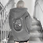 【GALFY】穴の向こうにわんちゃんパーカー 153056 ガルフィー アウター ストリート サブカル グランジ ブランド レディース