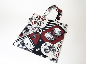巾着バッグ   ロシア構成主義　レッド