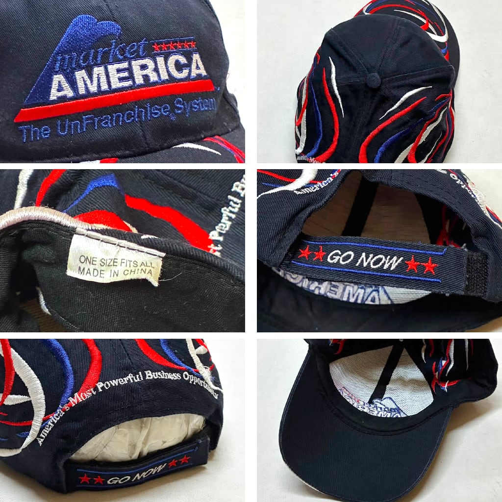 1点物◇マーケットアメリカ企業ロゴ帽子ベースボールキャップUSA古着