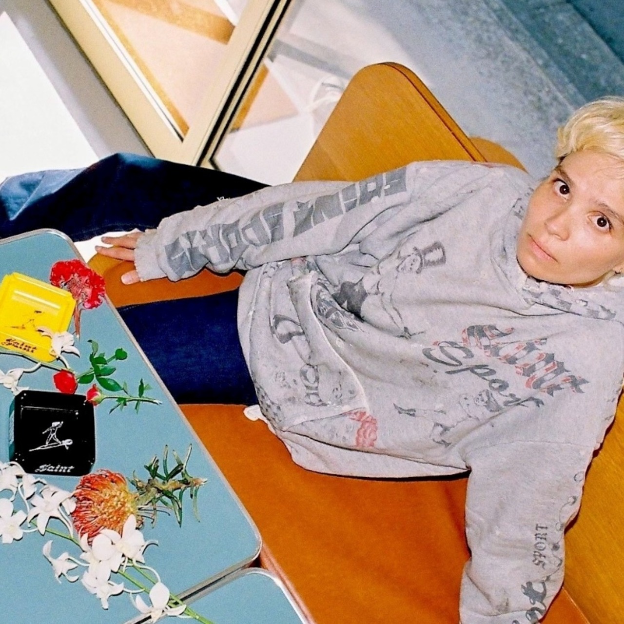 【SAINT Mxxxxxx】SM-HR1-0000-C31/ALX_HOODIE/DRAWING/GRAY - 7