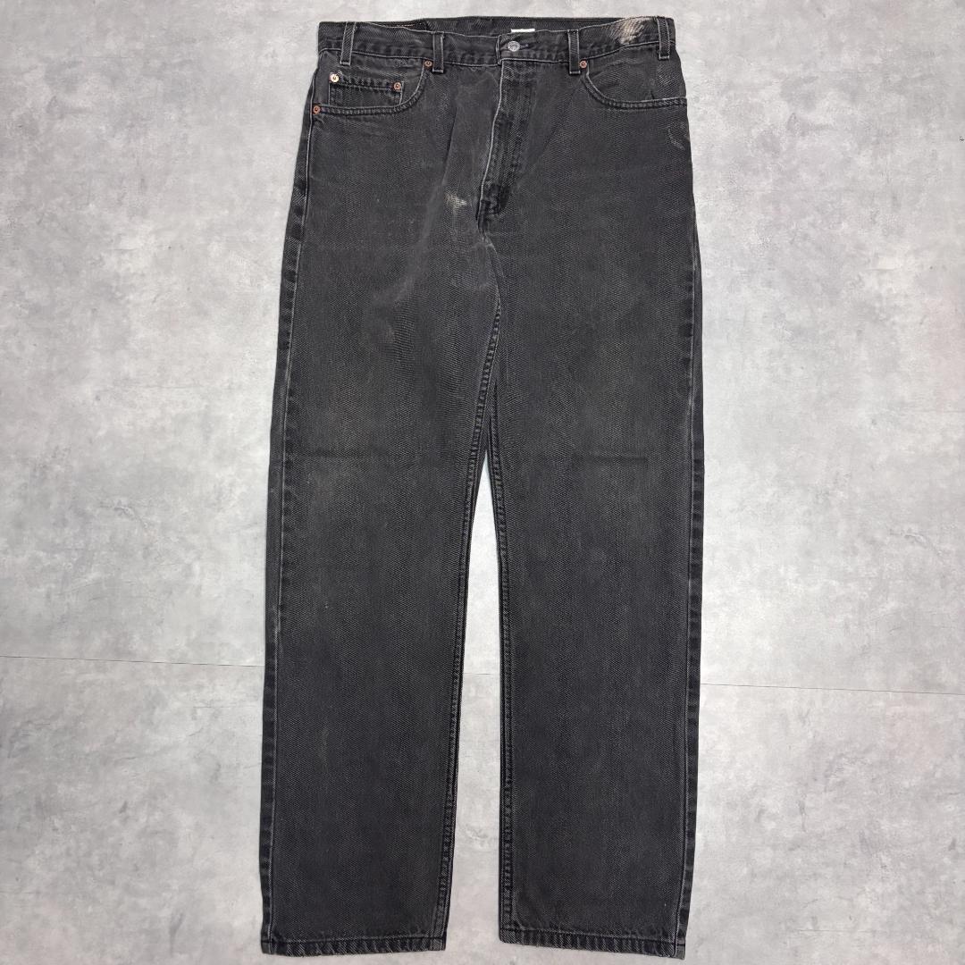 リーバイス505 Levis W36 ブラックデニム 古着 90s 22132