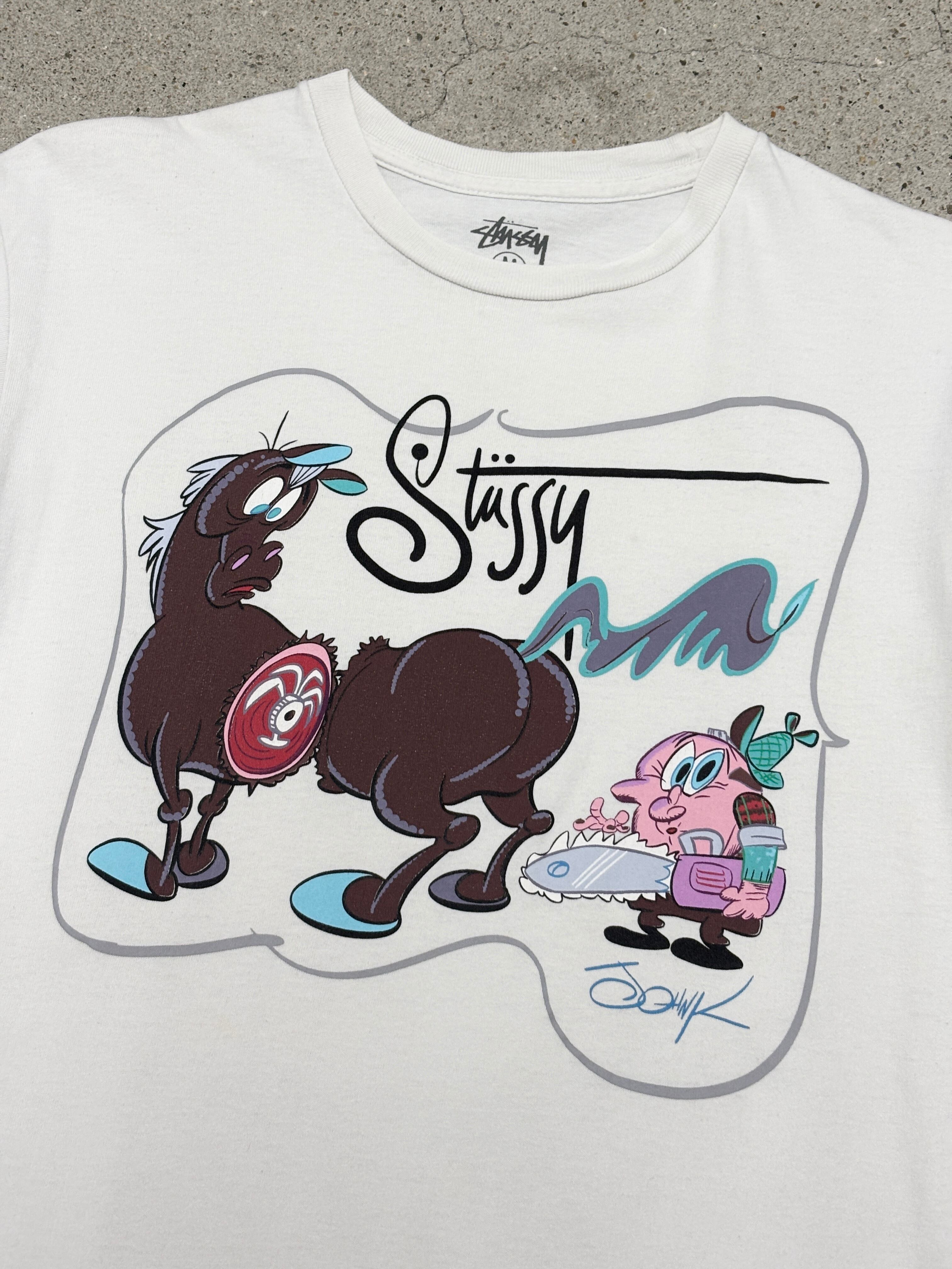 10s STUSSY × JOHN K Anime print Tee/2012年/M/アニメプリントTシャツ