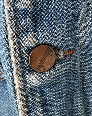 -Wrangler- Vintage 70s M Denim Vest made in USA