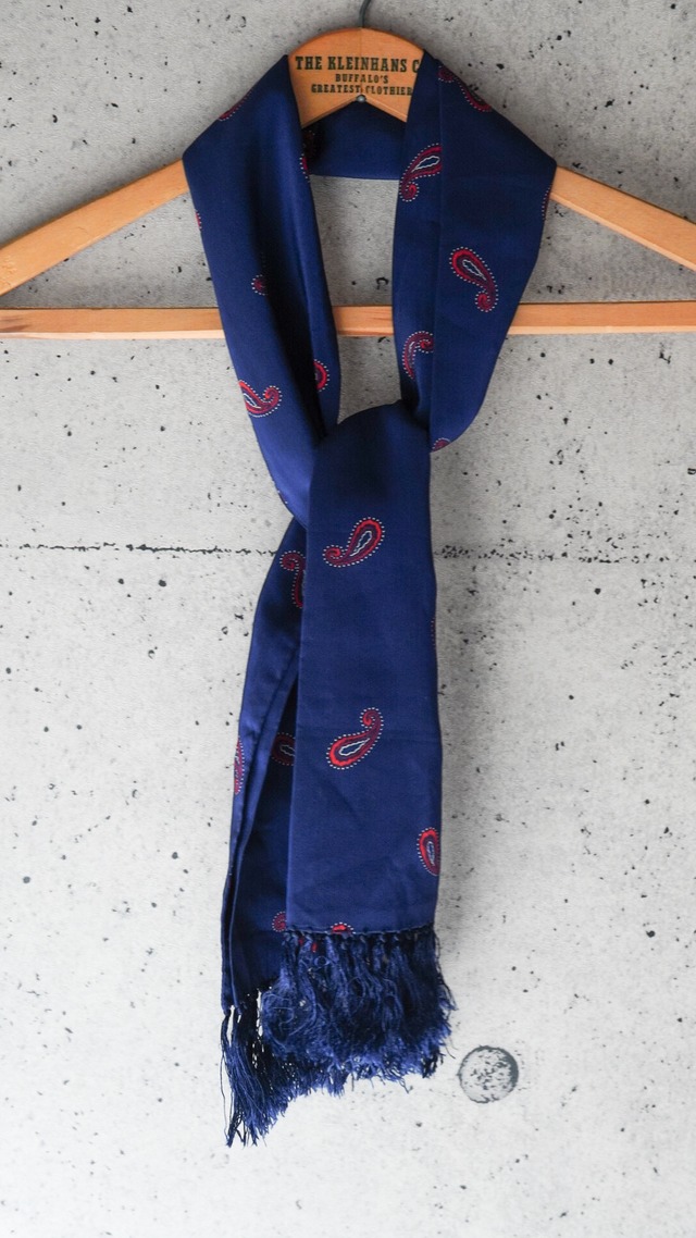 【1920-1940s】TOOTAL トゥータル ペイズリー柄 スカーフ 《レーヨン イギリス製 ヴィンテージ》
