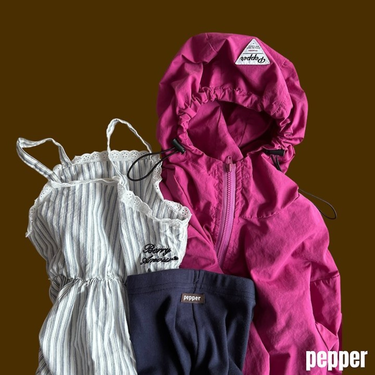 韓国子供服 / PEPPER / 26Autumn / カレーウィンドブレーカー / 秋服 *XS~XL *