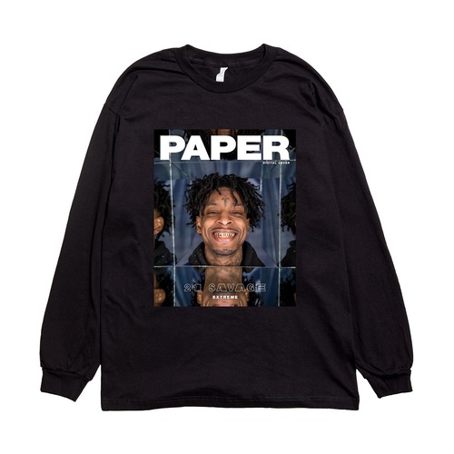 21 Savage Paper  L/S (black)