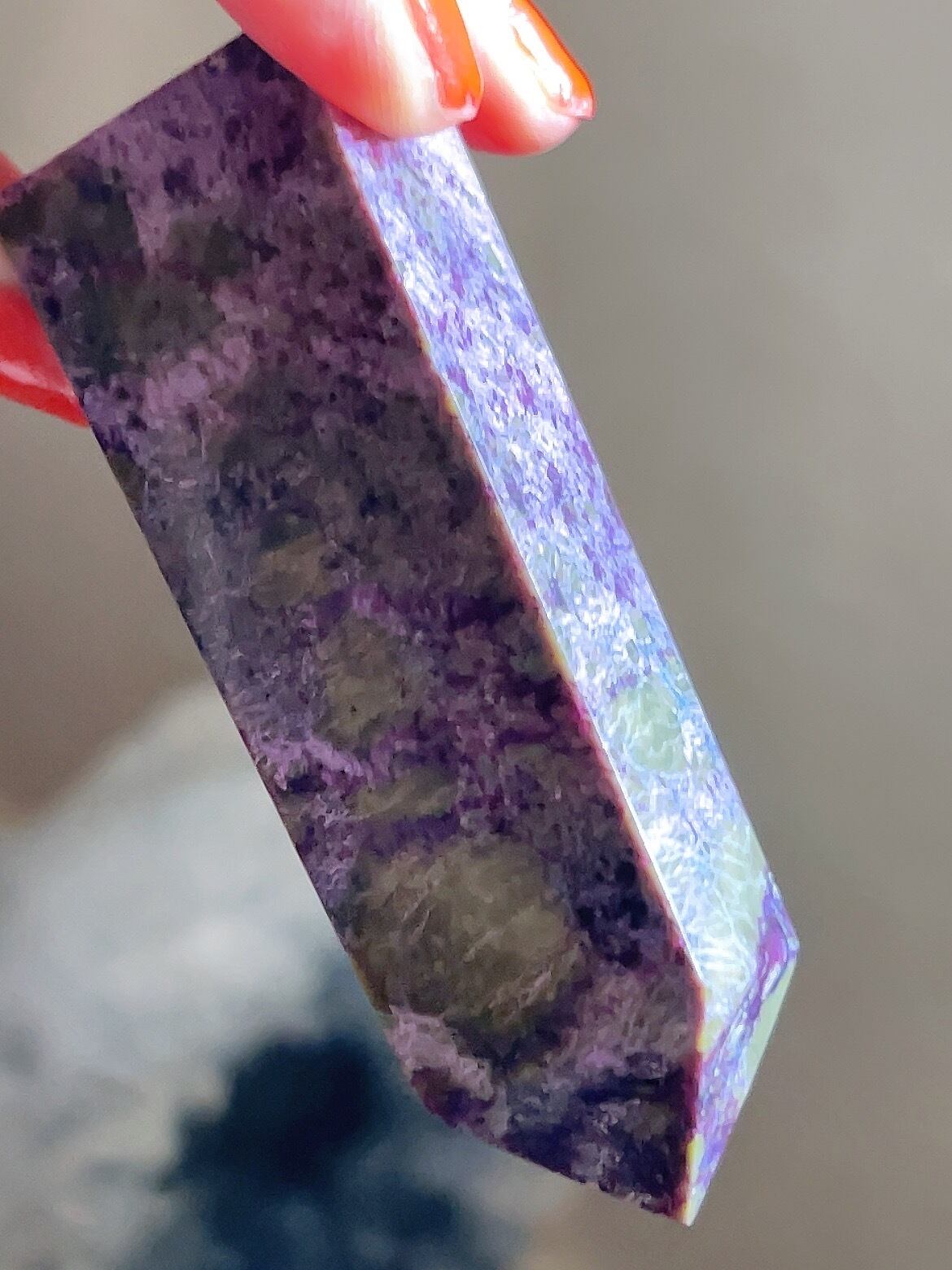 パープル マラカイト スラブ プレート 南アフリカ産 希少 パープル マラカイト 南アフリカ産 ポイント - メルカリ