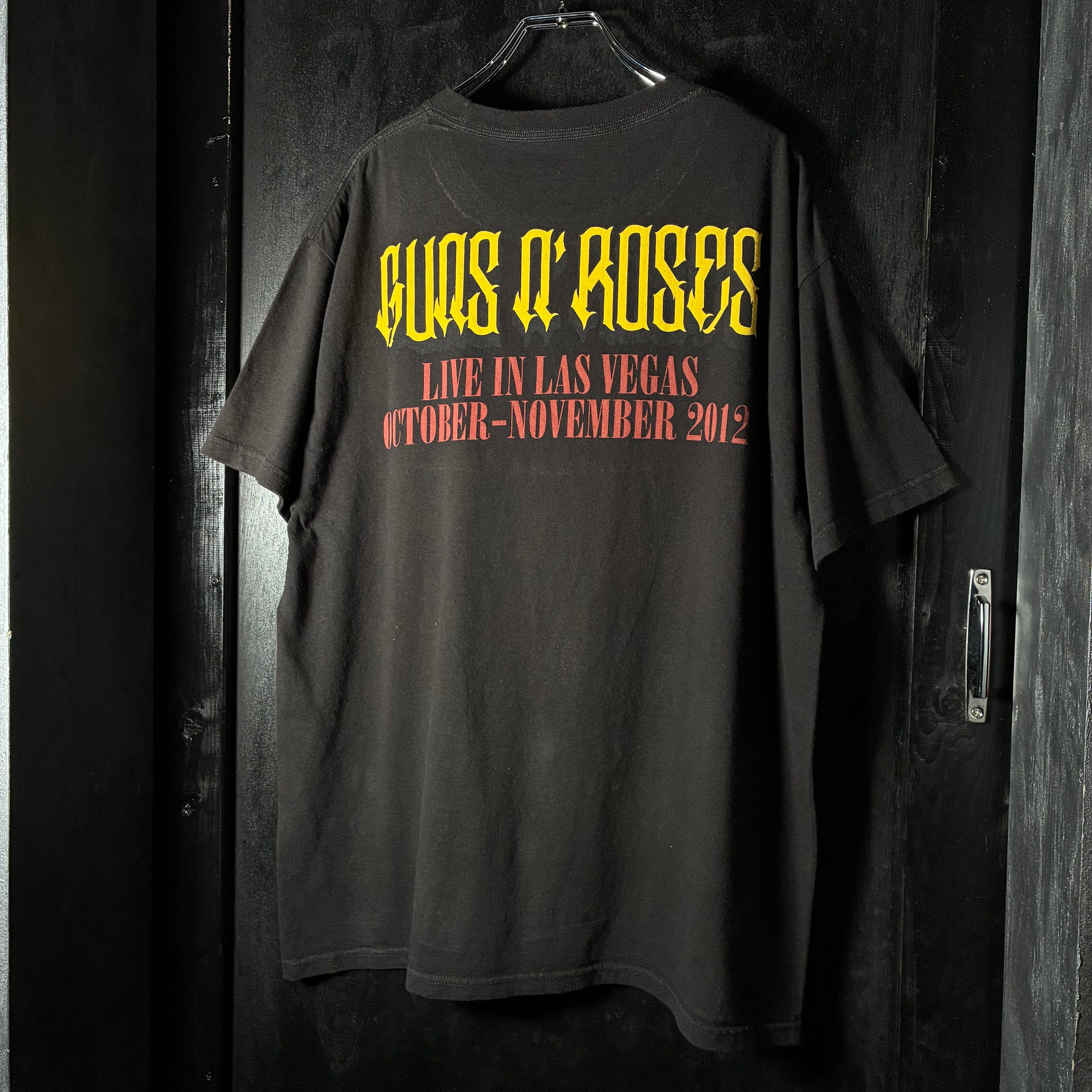 Guns N' Roses ヴィンテージTシャツ Hanes Mサイズ Hanes GUNS'N ROSES バンドTシャツ ガンズアンドローゼズ 黒 | 古着屋