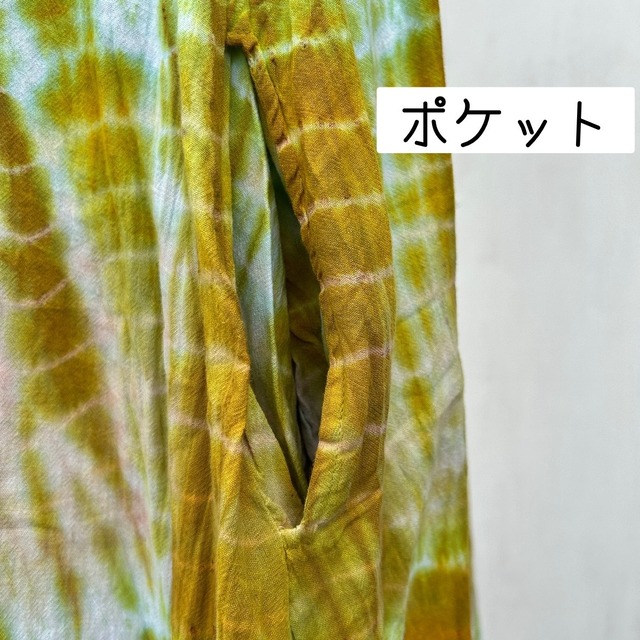 コットンタイダイデザインワンピース
