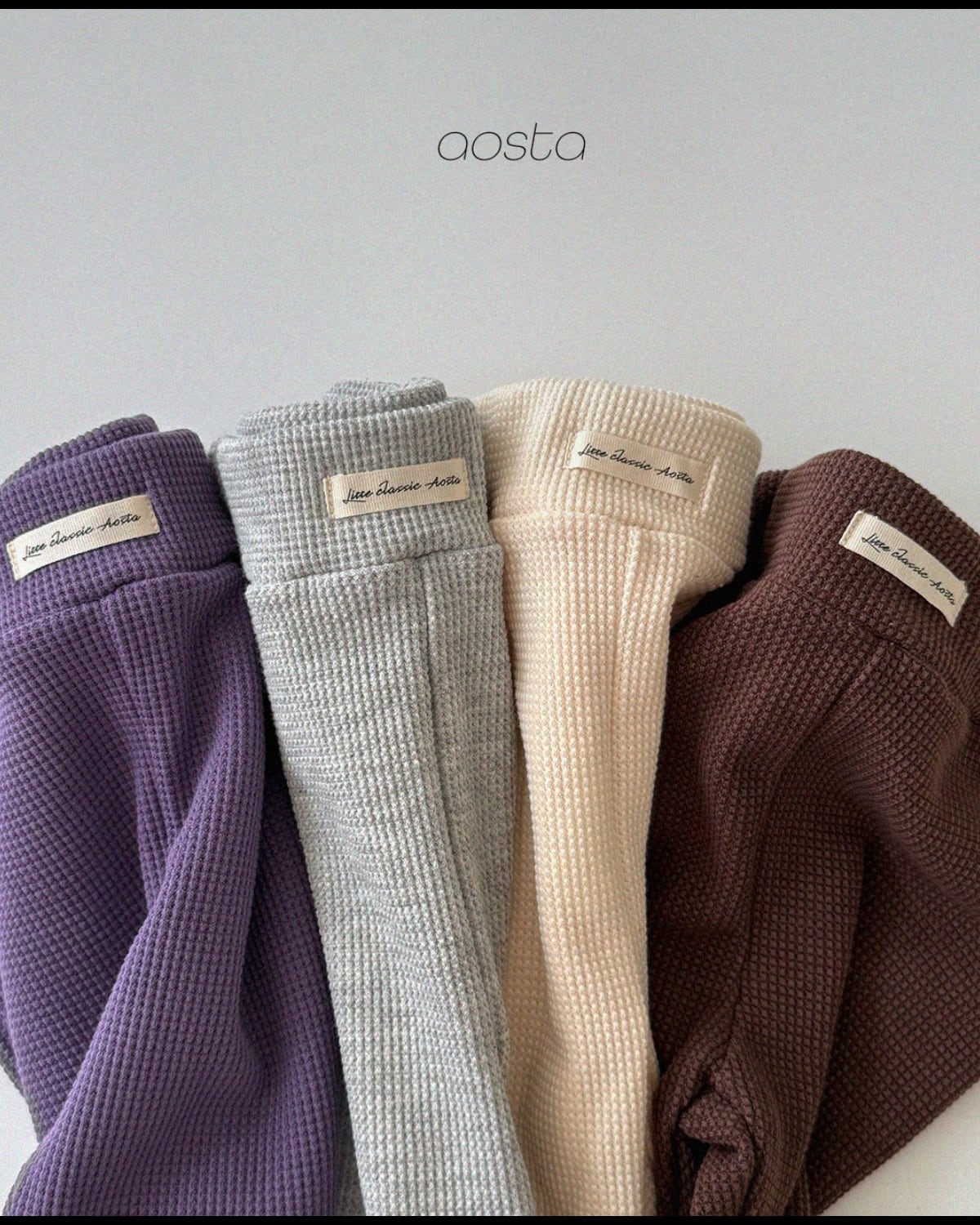送料無料【予約】/ ジェリーワッフルパンツ / aosta