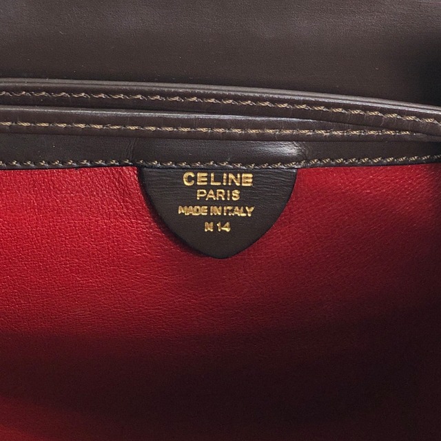 CELINE セリーヌ スターボール ショルダーバッグ ブラウン 巾着 vintage ヴィンテージ オールド 4nhtxx