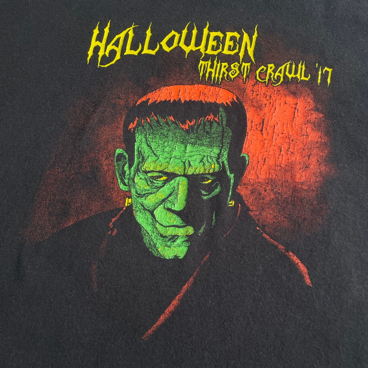 HALLOWEEN ハロウィン イベント ゾンビ ホラー プリントTシャツ メンズ 
