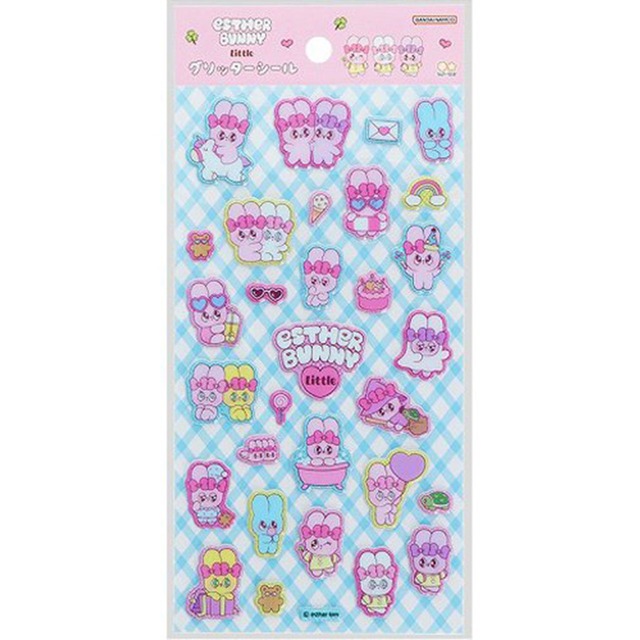 【ロット販売】【10入】グリッターシール エスターバニーリトル ミックス(8821637)