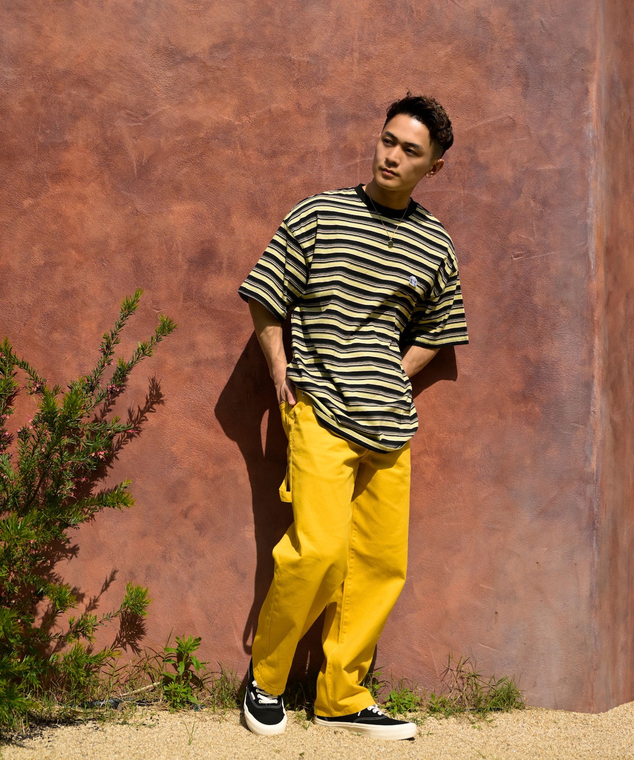 【#Re:room】COLOR CHINO PAINTER WIDE PANTS［REP217］