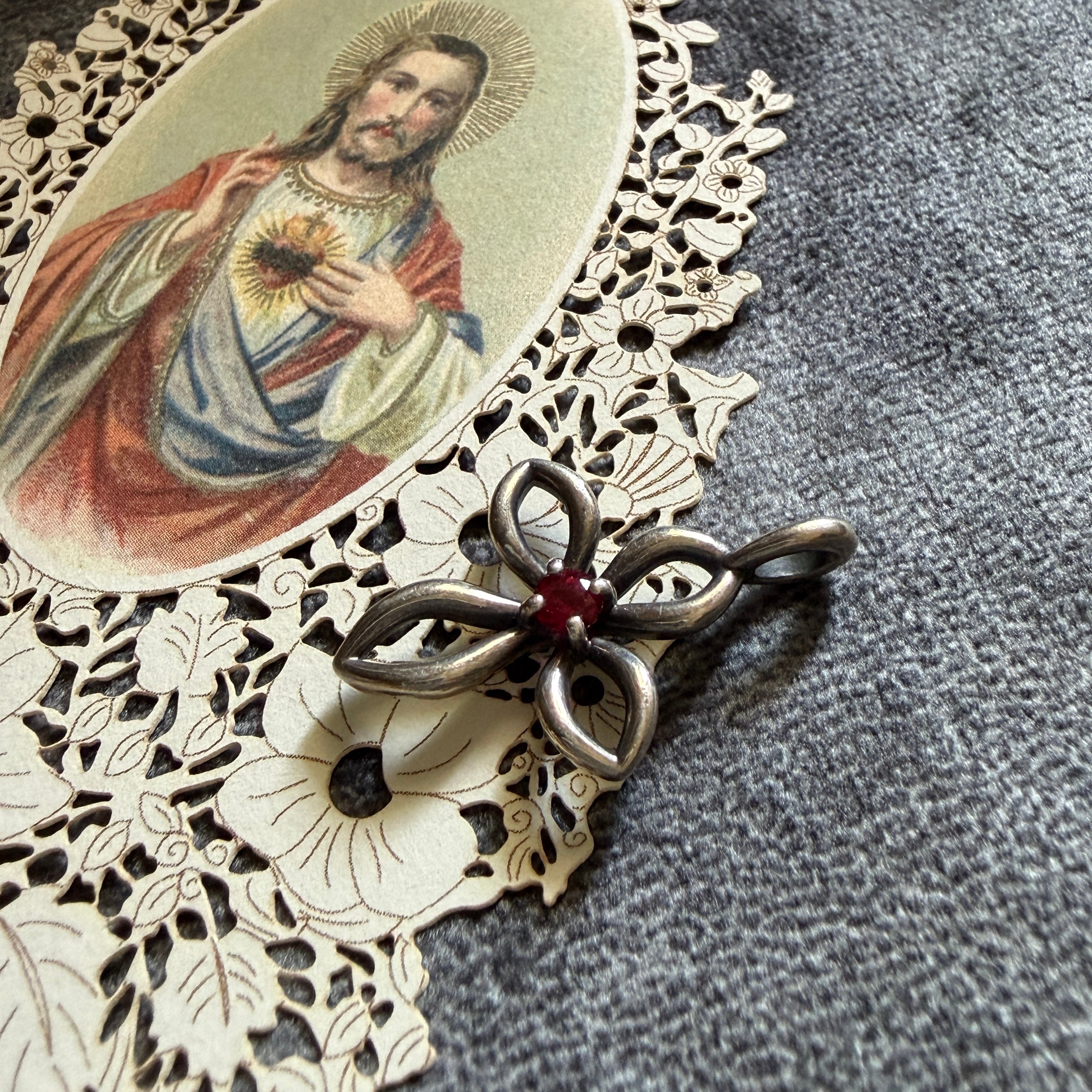 クロス | Antique medaille Mary