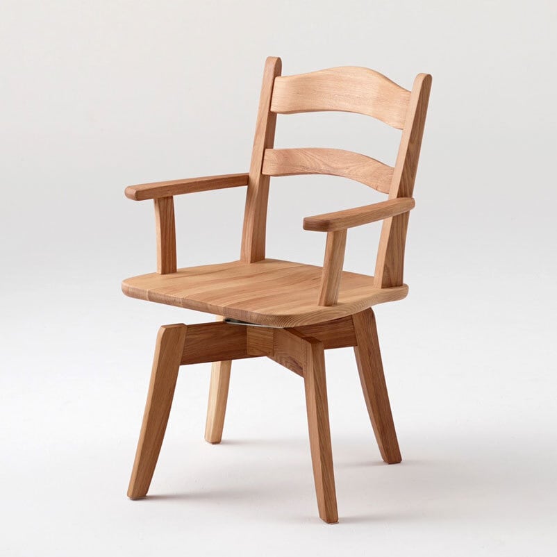 【アウトレット】回転肘付き椅子　イスタ | 大須の家具工房　くすのき powered by BASE