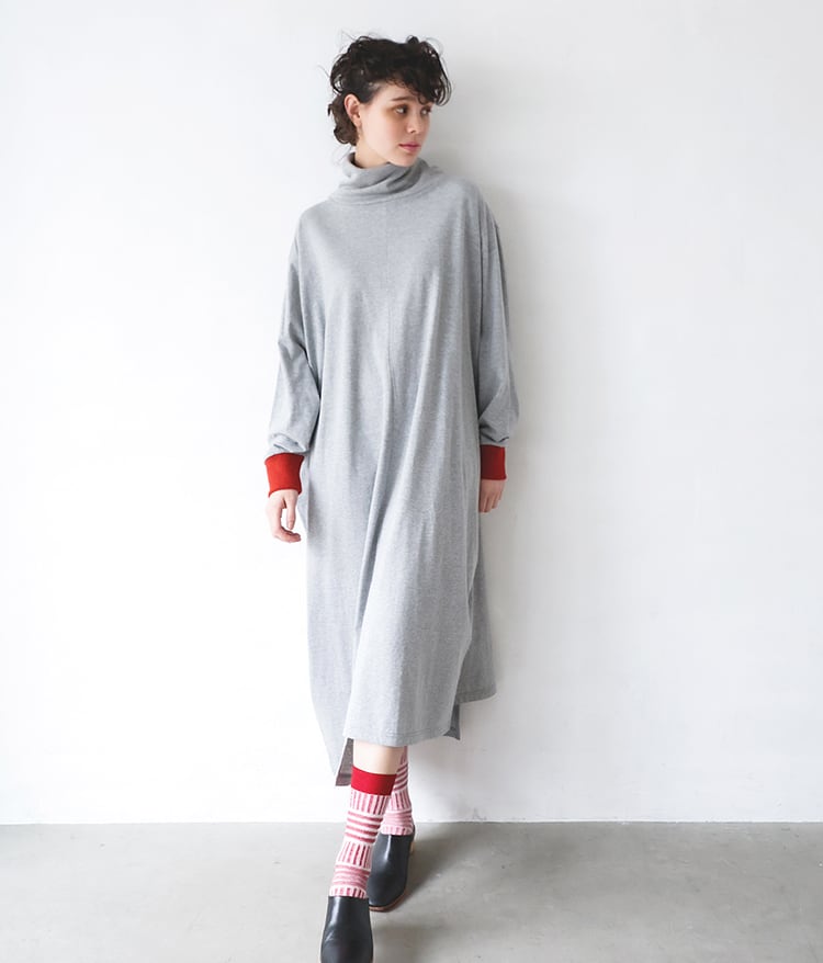 Asymmetry dress adult M / Heather gray