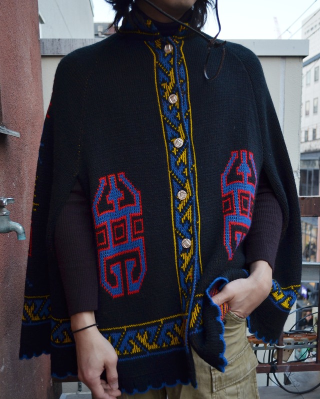 1990's Knit Poncho