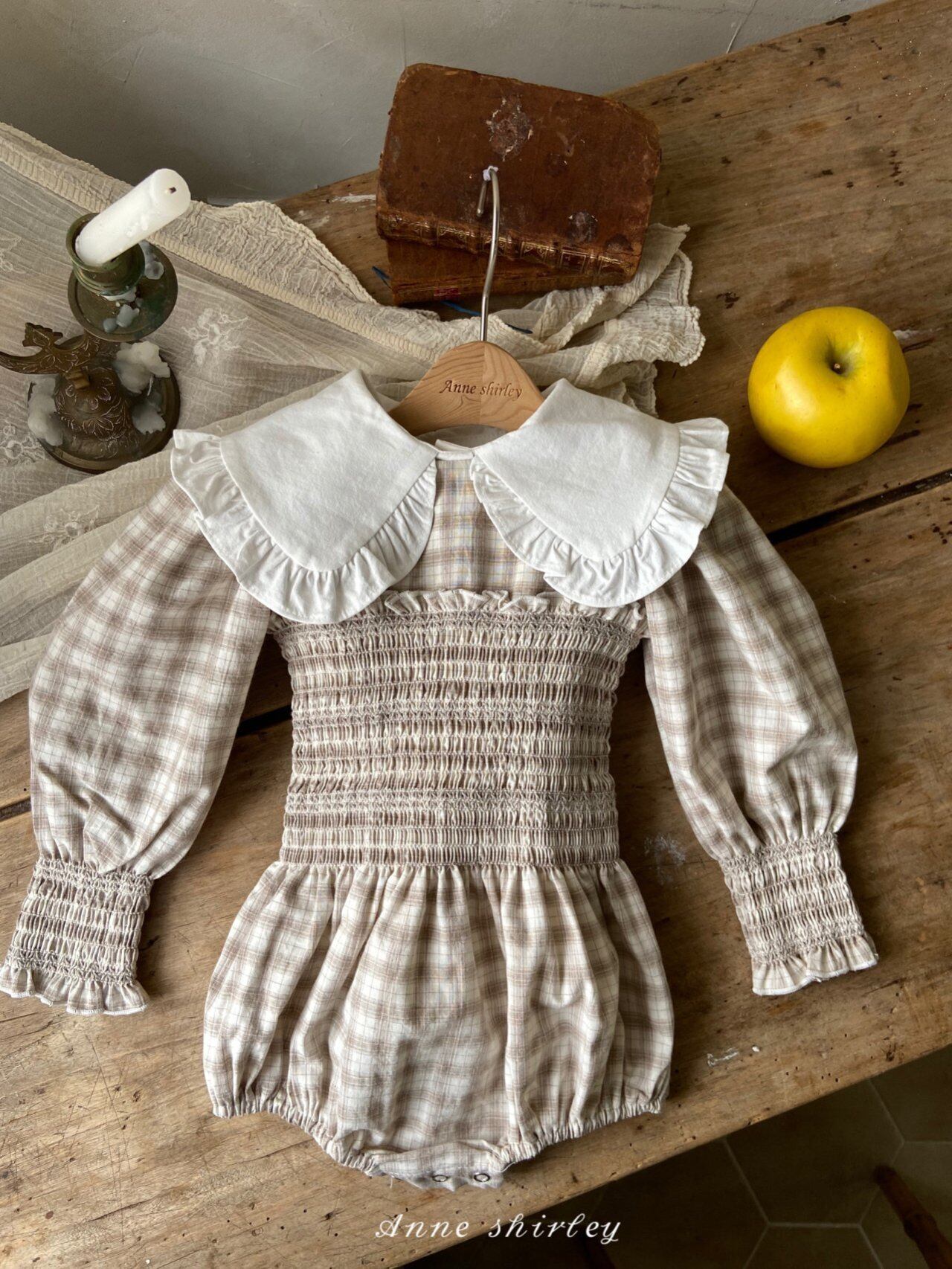 【ラスト1点】 anne shirley 23 spring / Loel Smoke suit -check(Mサイズ)