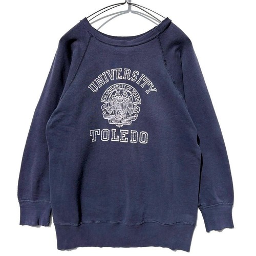 [University of Toledo] Vintage College Sweatshirt with Underarm Gussets [1960s-] Vintage Sweatshirt