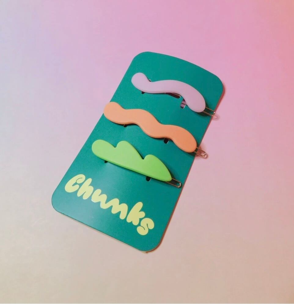 chunks - Waves Barrette Pack | ❤︎ always me time ❤︎