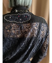 ISADORA PARIS black lace shirt-4202-6
