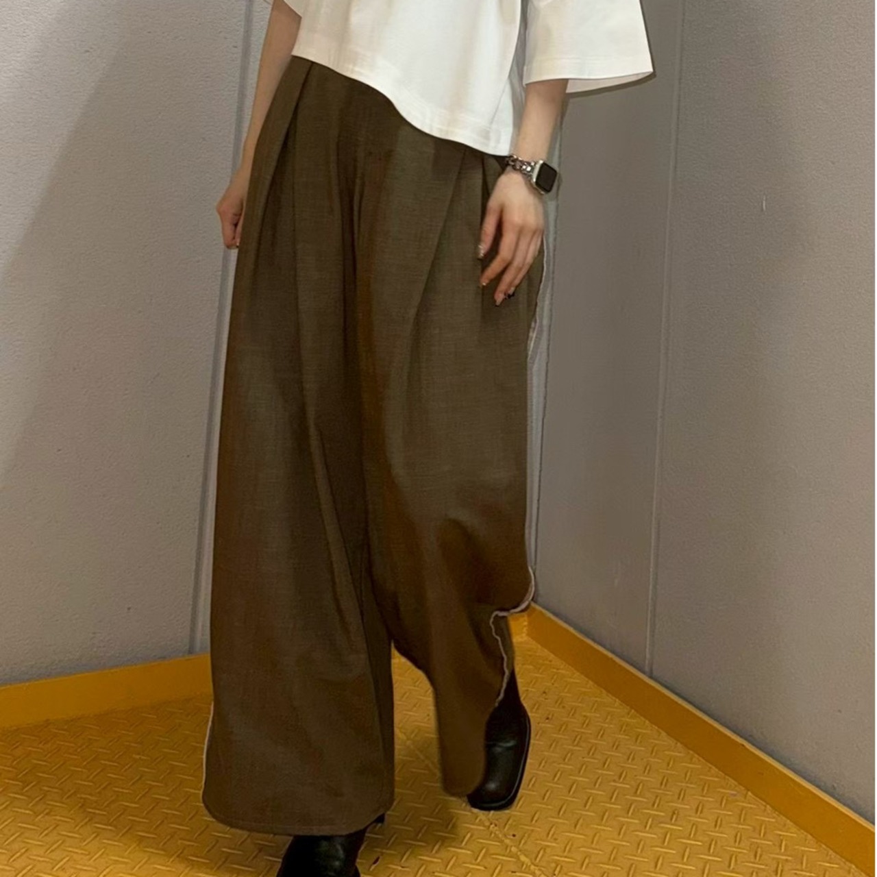 MMB117PEA TCデニムタックパンツ