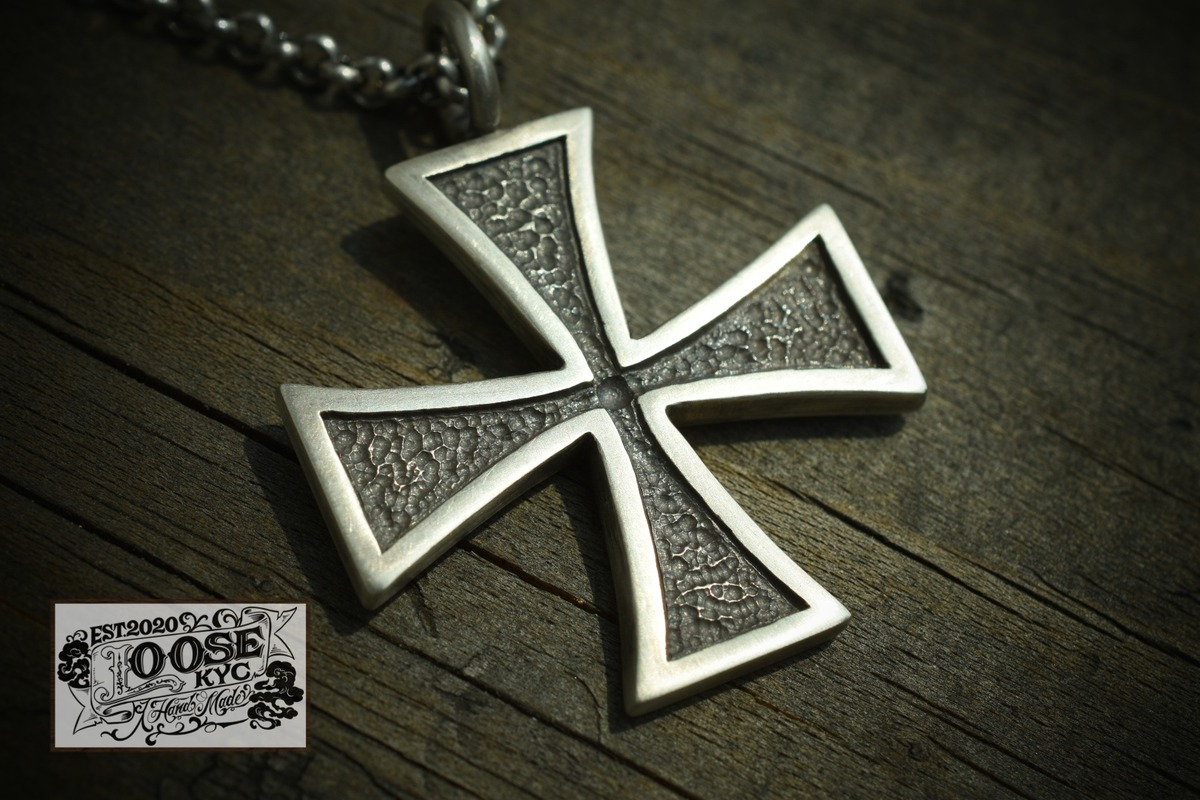 silver925【iron cross】大判top handmade | loose_handmade_kyc 