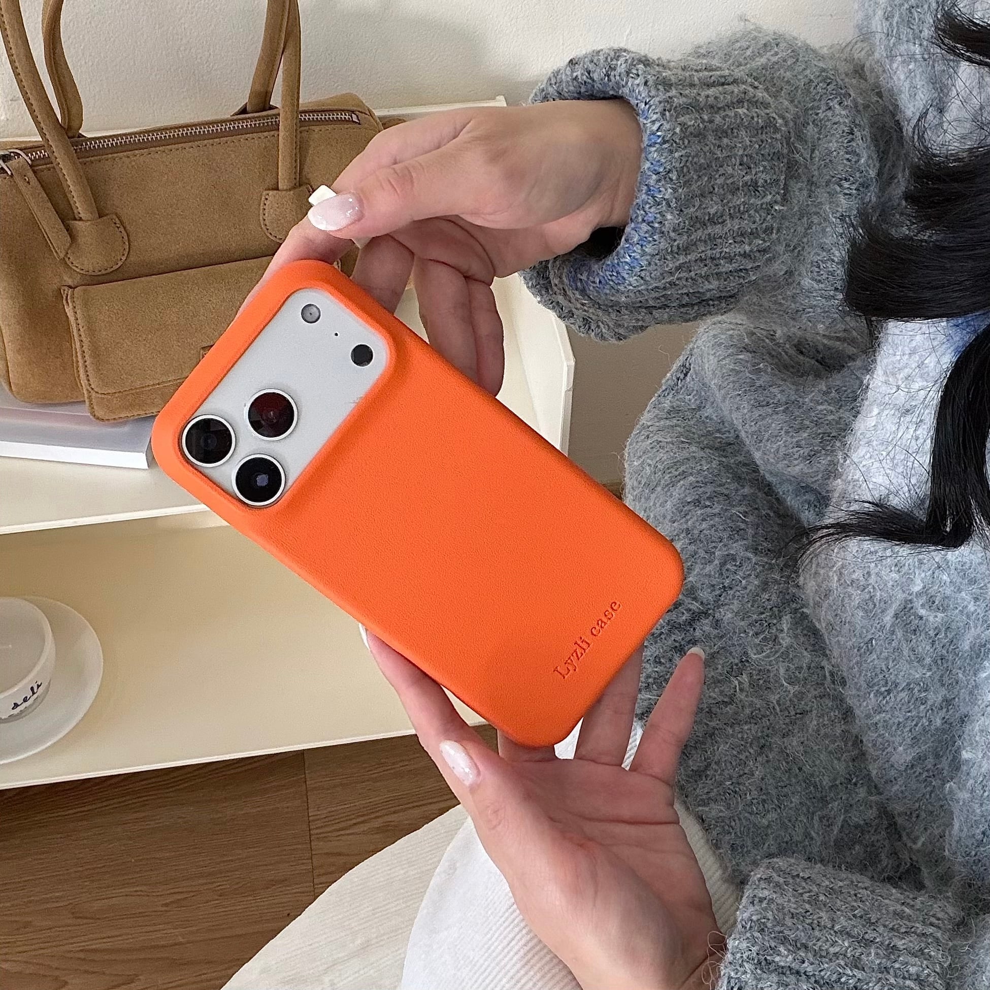 シンプル iPhone 17 16 15 14 13 ケース おしゃれ レザーケース