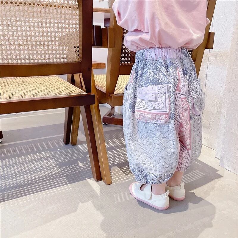 【即納】ぽわんシルエットのペイズリーパンツ｜海外子供服｜韓国子供服