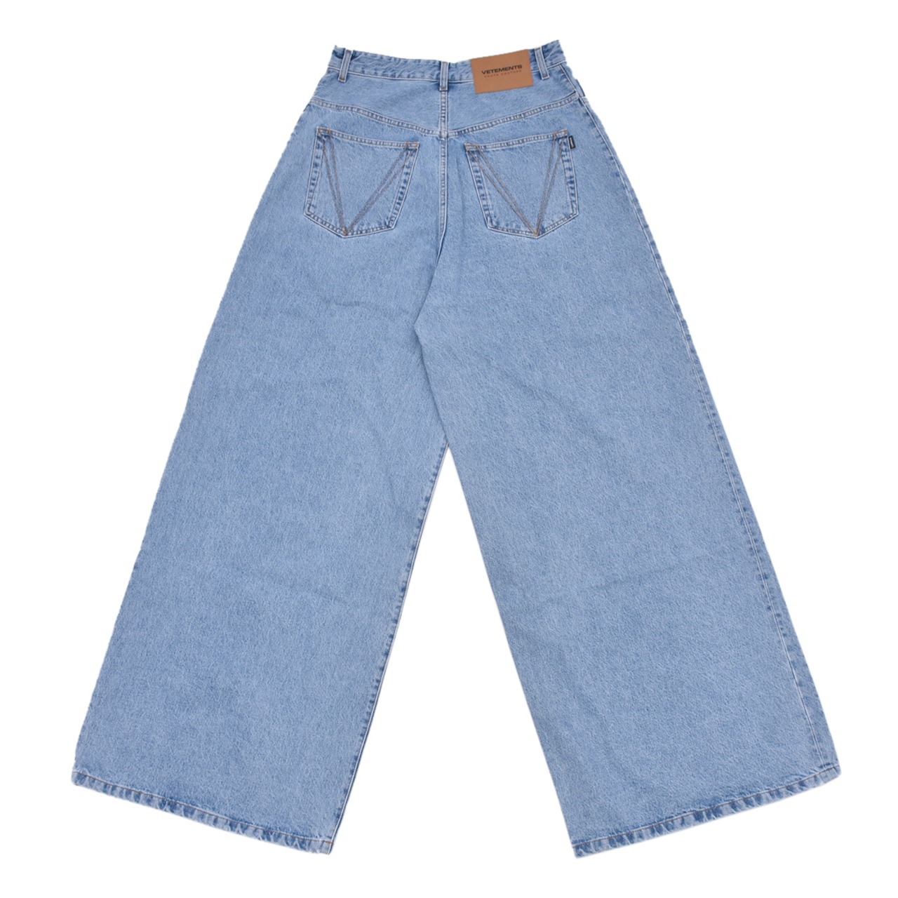 【VETEMENTS】CRYSTAL LOGO BAGGY JEANS(LIGHT BLUE) - 2