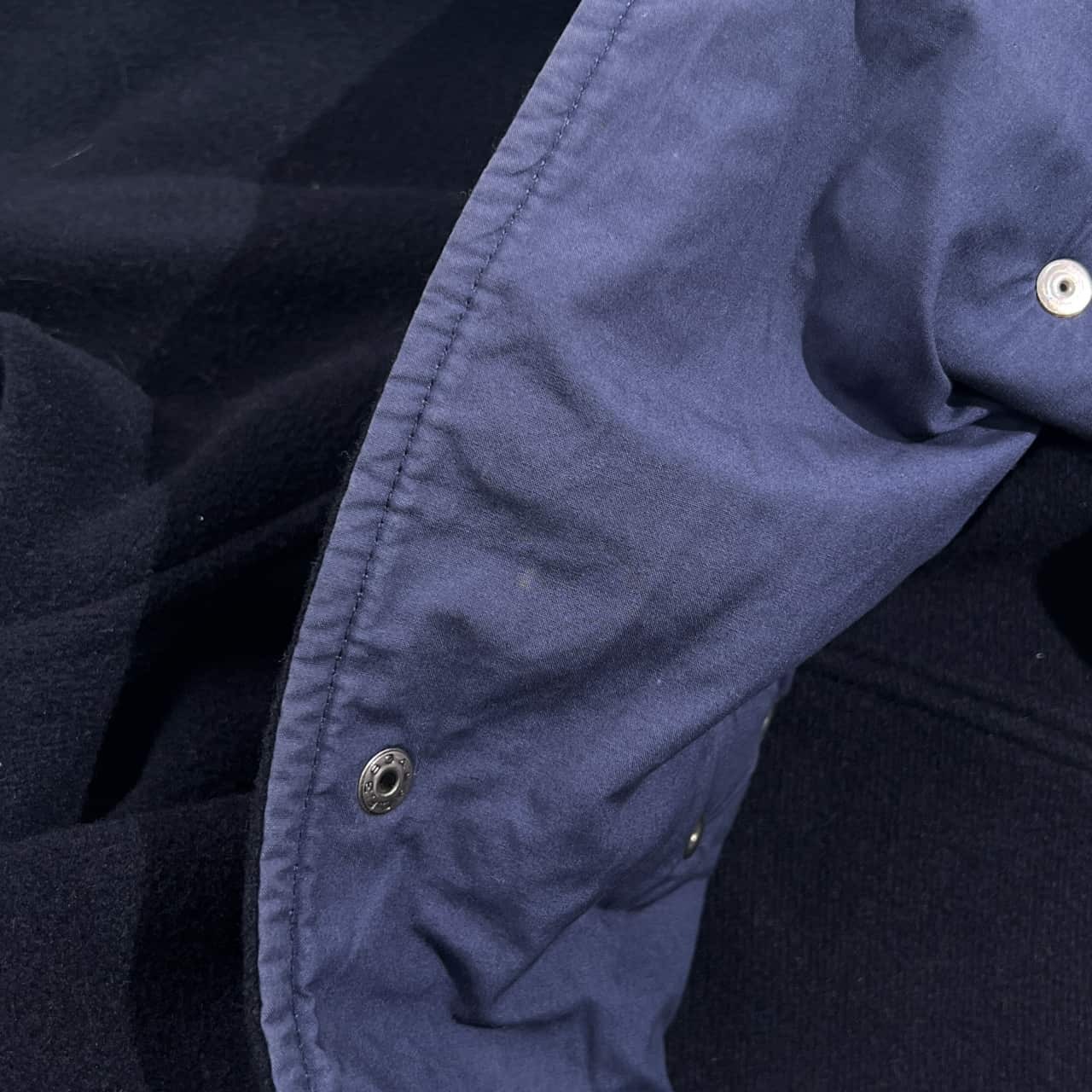 90s TOMMY HILFIGER トミーヒルフィガー ファイヤーマン コート ジャケット M/ネイビー ブラック メンズ ビンテージ