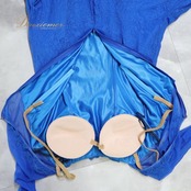 社交ダンス 衣装 セキネ SEKINE スタンダード ドレス ワンピース 青 フリル レース パーティ 発表会 ブルー系 大人用 コスチューム おしゃれ フェミニン エレガント 衣装発表会 パーティードレス スタイリッシュ 上品