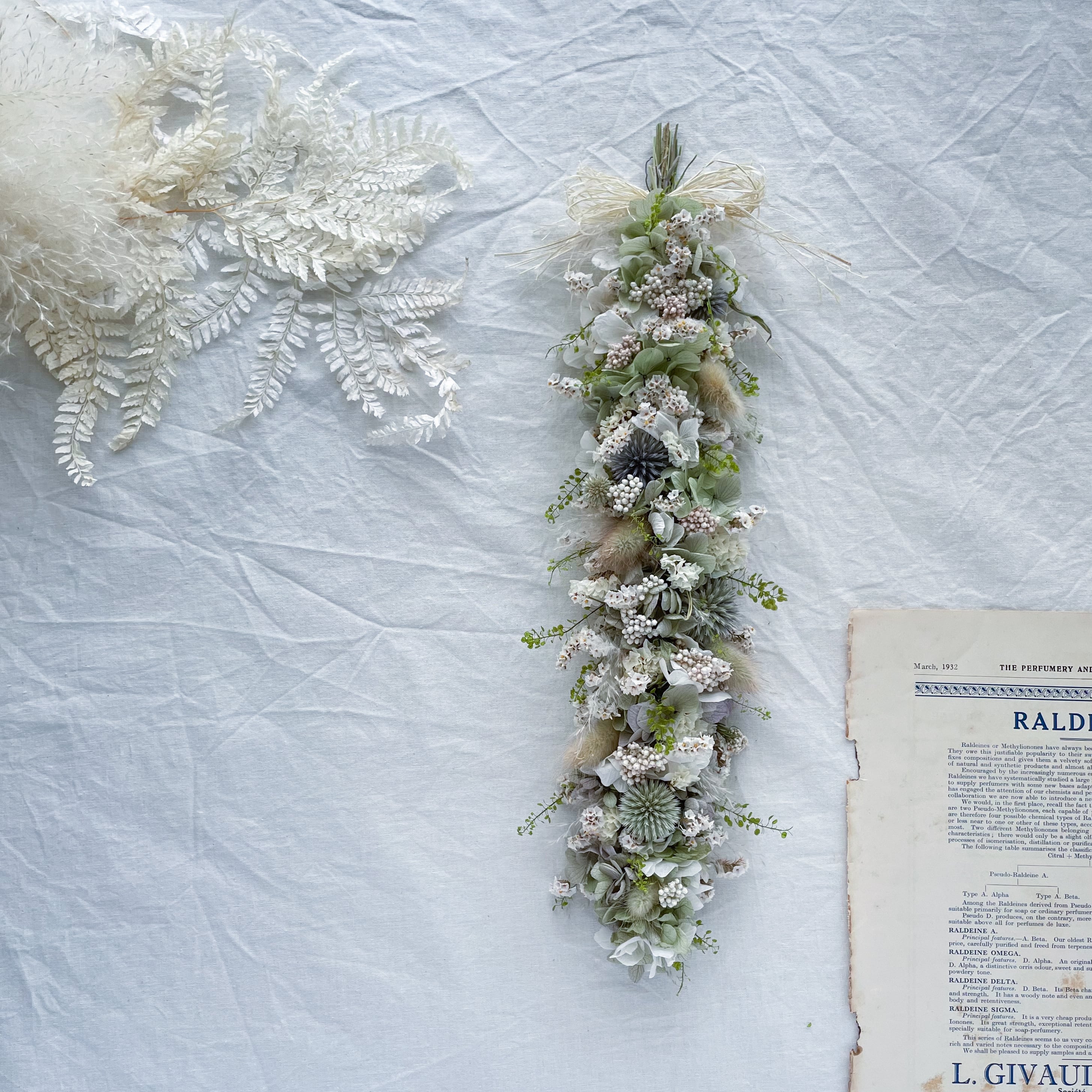 ご確認用】ドライフラワーꕤ︎︎縦長ガーランド ドの作り方 