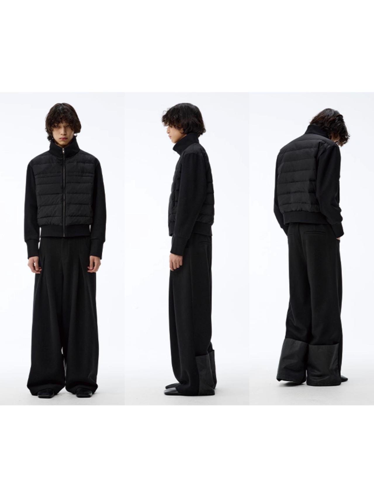 JCAESAR STUDIO Rib Collar Down Jacket