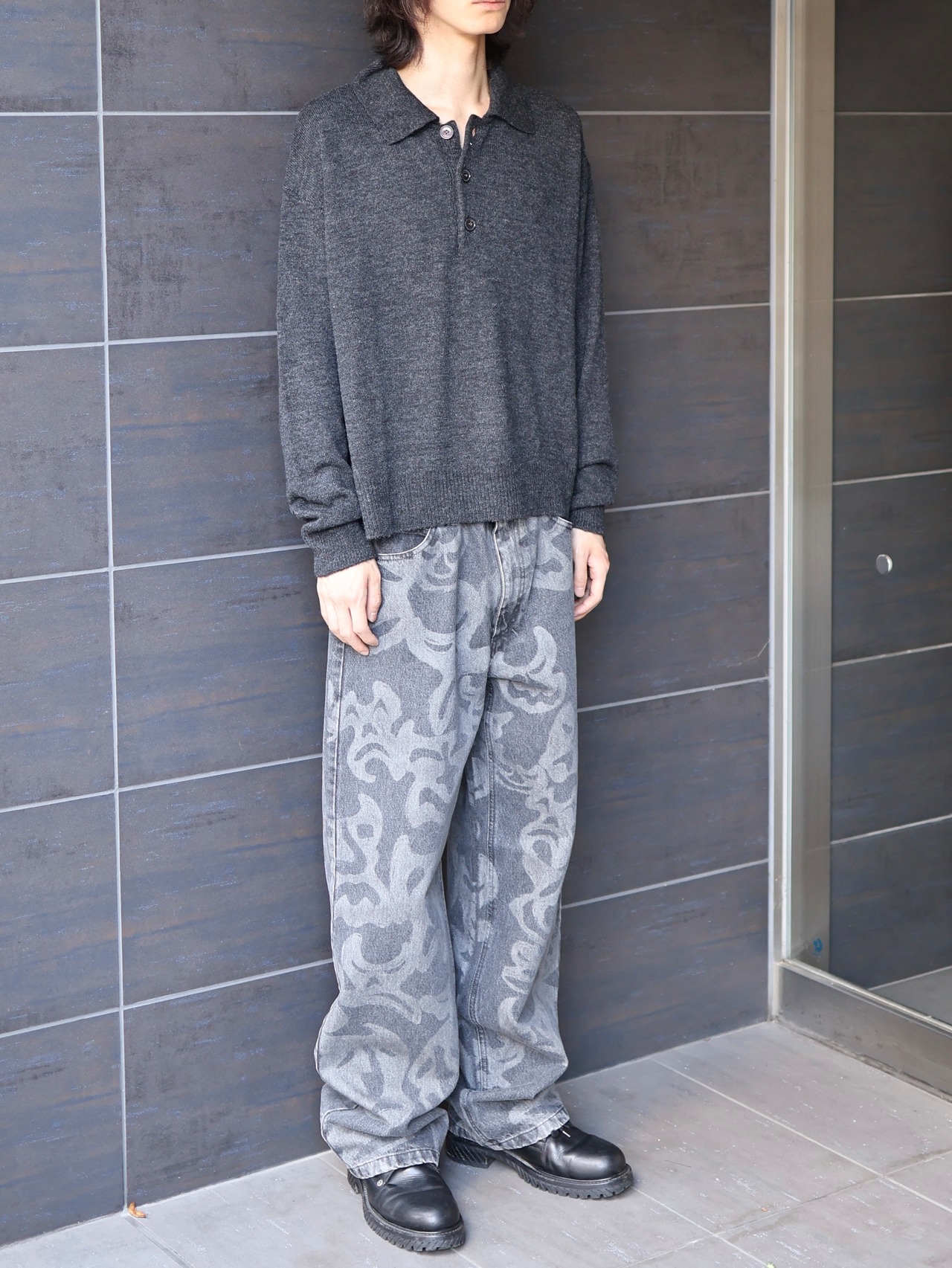 【26aw/ROLDSKOV】rambo polo dark grey