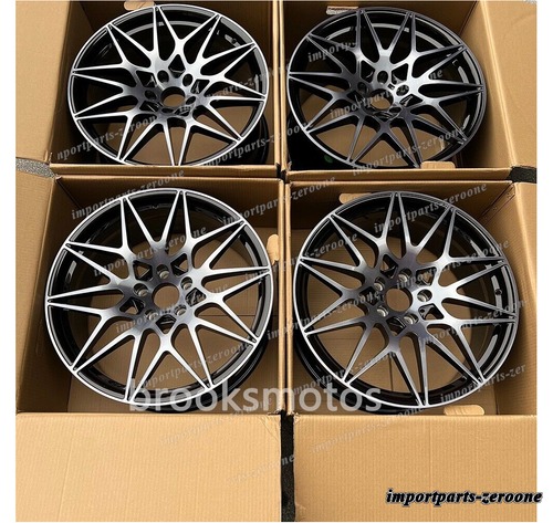 20インチ ブラック スタイル ホイール BMW M2 F87 M3 F80 M4 F82 83 20x9 20x10 -BRN-11724