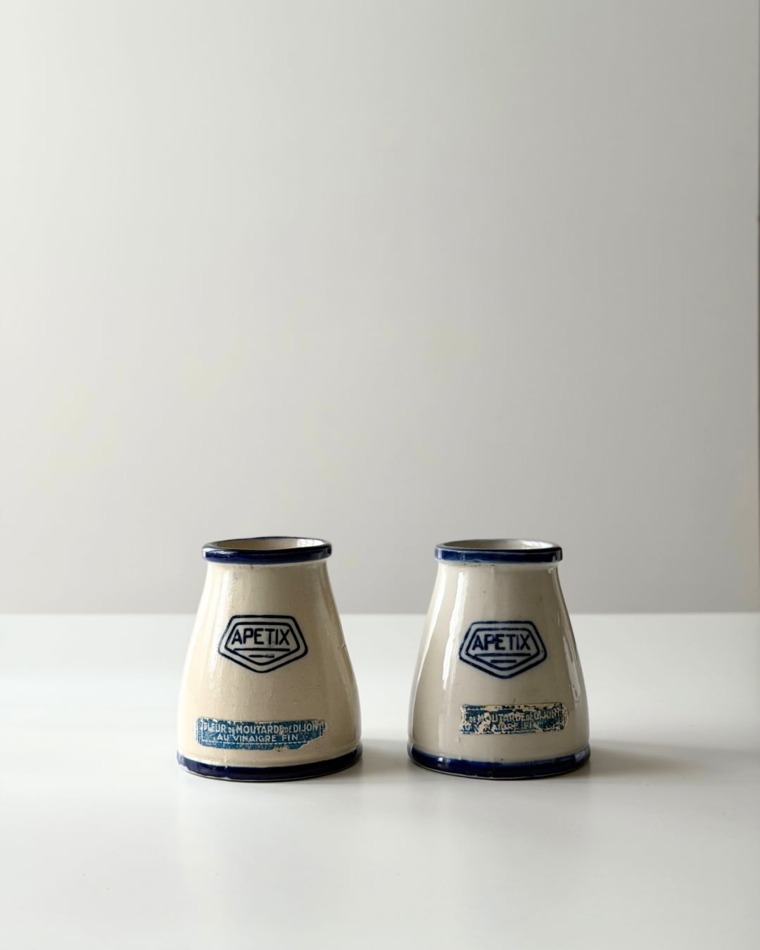 french vintage pot / “APETIX” マスタードポット b