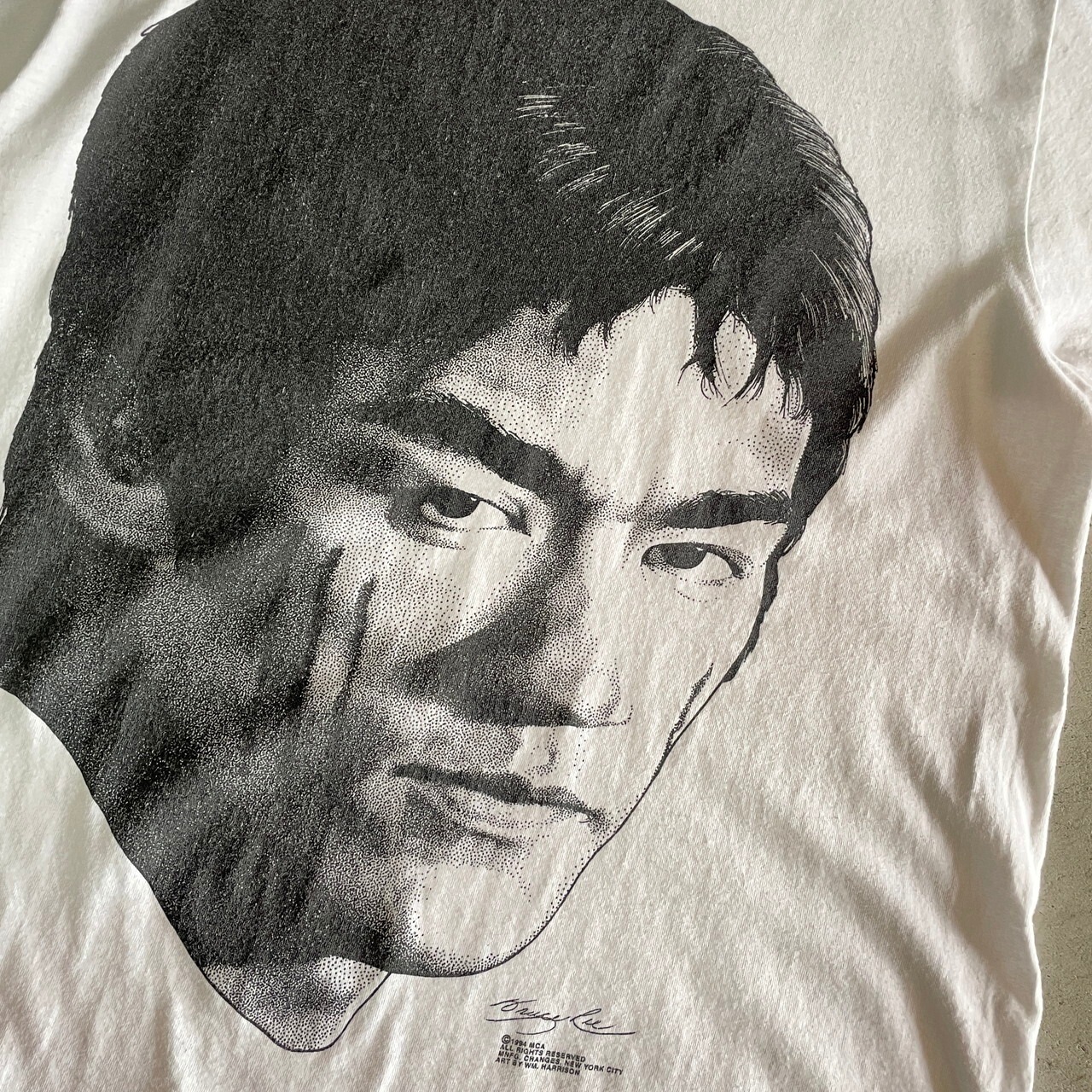 90年代 USA製 BRUSE LEE ブルース・リー ビッグプリント Tシャツ 