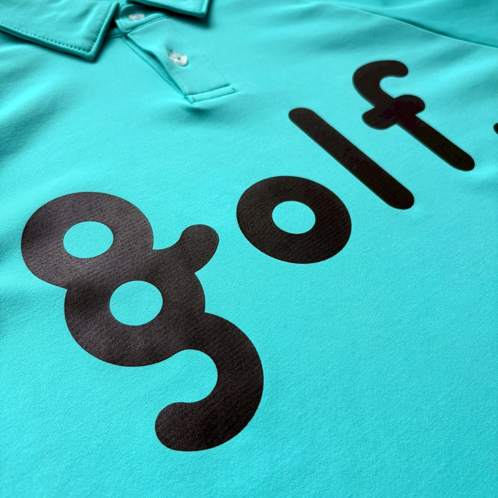 LOGO PRINT POLO SHIRT -TURQUOISE- | 8G SHOOT WEBSTORE