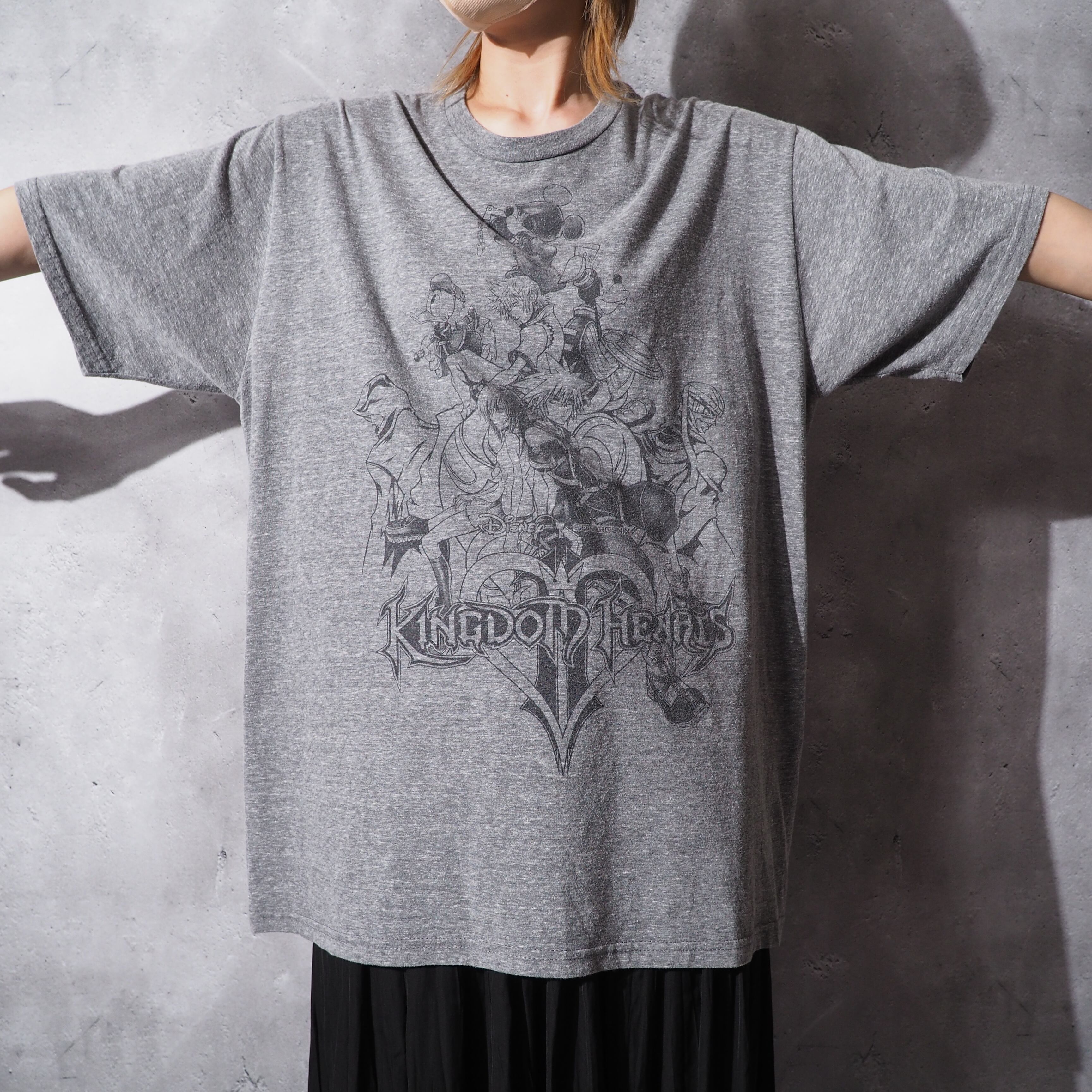 Kingdom hearts all star printed loose silhouette tee